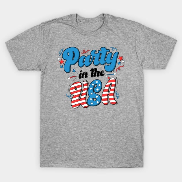 Party in the USA T-Shirt by The Daydreamer's Workshop